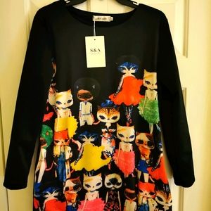 Love Cat blouse